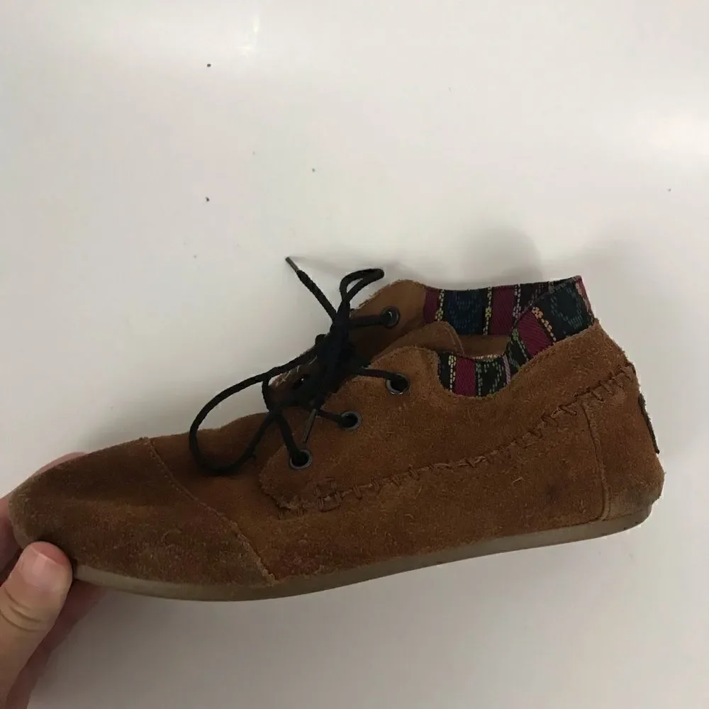 Toms Faux suede lace up moccasins - Picture 5 of 8